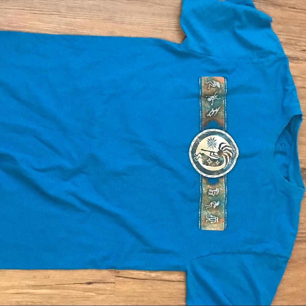 blue shirt